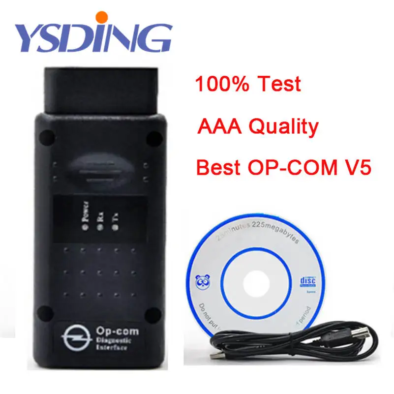 V5 OP COM с PIC18F458 CAN BUS OBD2 OPCOM диагностический инструмент в наличии для Opel Бесплатная