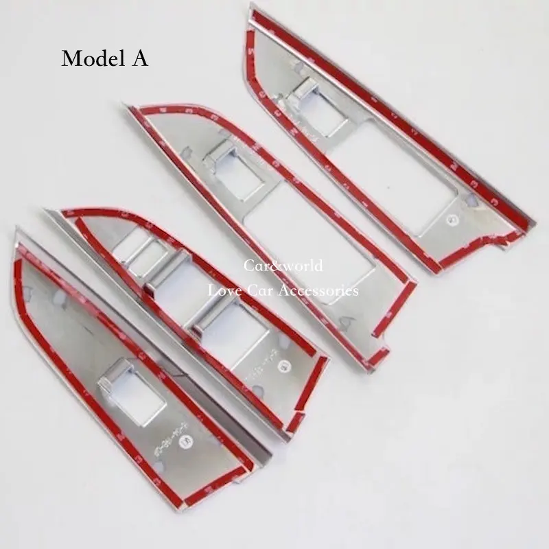 Хромированная внутренняя отделка подлокотника дверь окно кнопка переключения