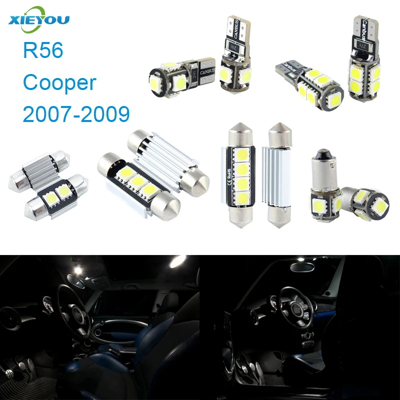 Светодиодная интерьерная с Canbus Lights Kit посылка 9 шт. для MINI Cooper R56 (2007 2009)|interior light|led