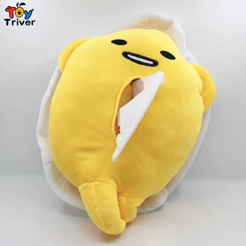 Плюш Gudetama ленивый яичный желток брат игрушка Салфетка бумажный держатель