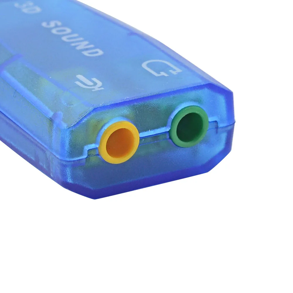 Внешняя звуковая карта TISHRIC с USB на 3D Аудио адаптер 5 1 канальный звук