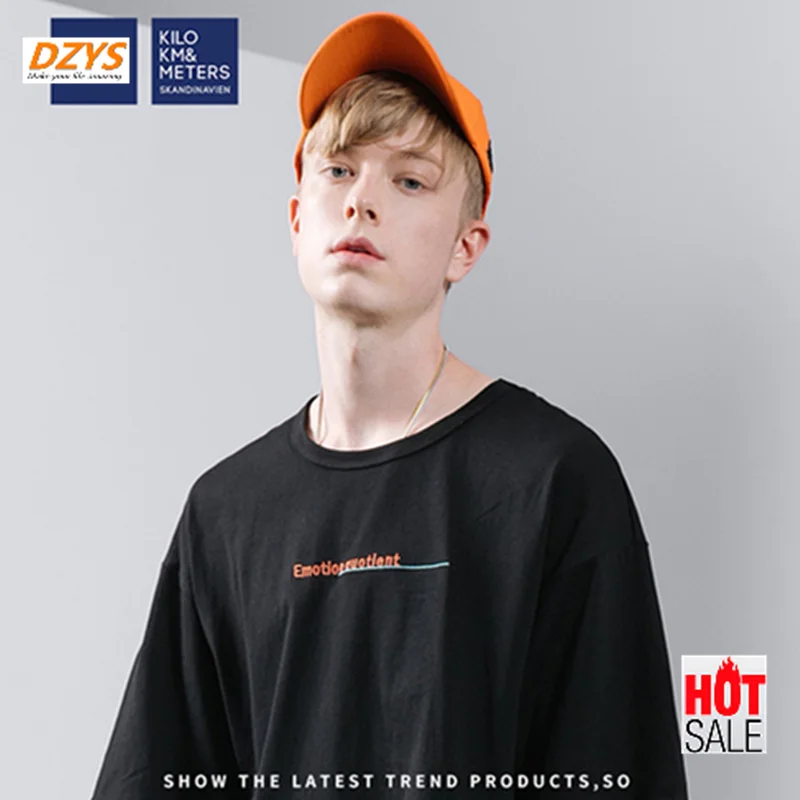 

2019 Summer men's new trend personality big print top loose cotton men's short-sleeved T-shirt