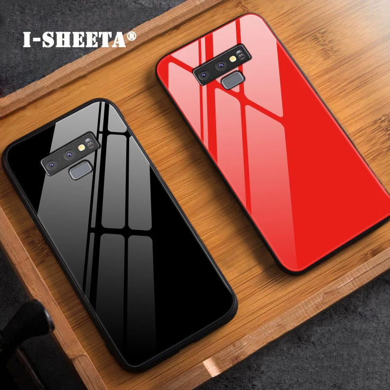 9H Tempered Glass Hard Case For Samsung Galaxy Note 9 8 S9 S8 Plus S7 Edge A6 A8 A9 Star Lite J4 J6 J8 2018 Soft Bumper |
