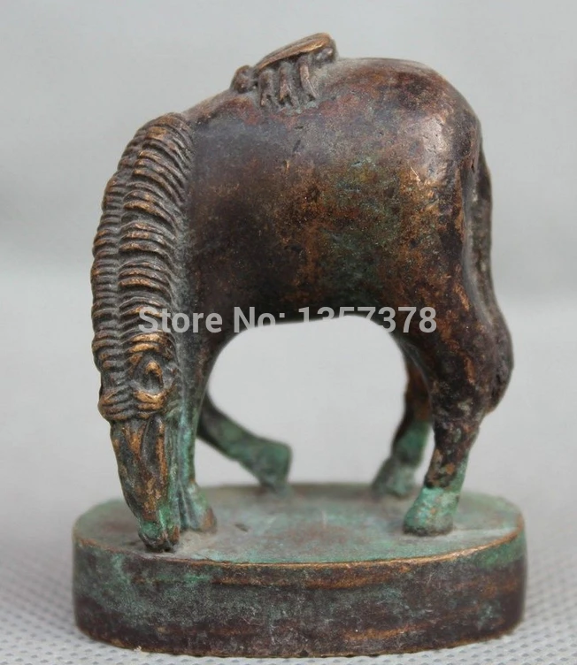 Shitou 00580 55 мм Китайской династии Бронзовый Знак Год Hors Dynasty императорская Печать