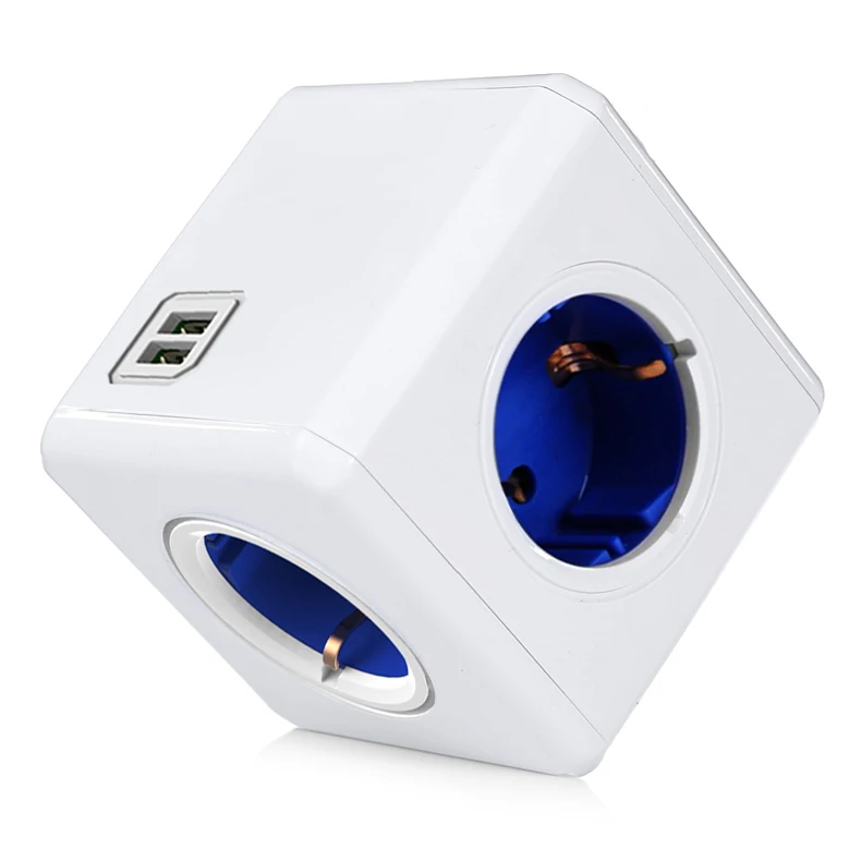 Allocacoc EU вилка power cube электрическая USB розетка EU вилка power Strip Мульти адаптер гнезда расширения адаптер для путешествий умный дом использование
