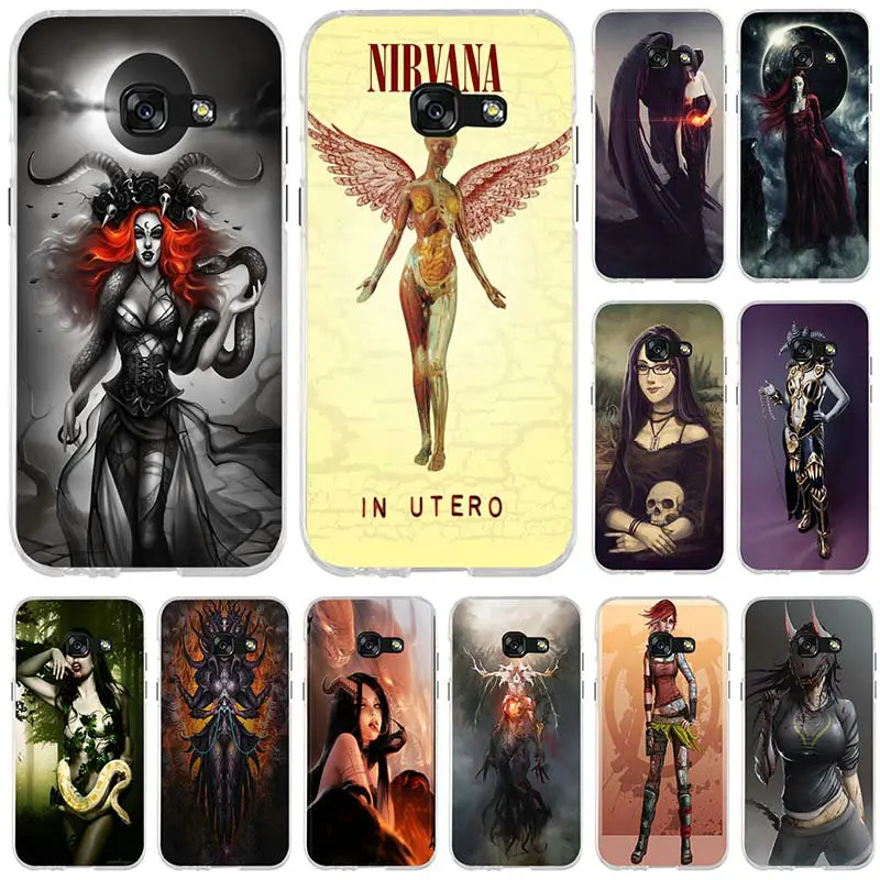 Модные Лилит Deviantart Art для Samsung Galaxy J1 J2 J3 J5 J7 A3 A5 A7 2016 2017 чехол Сумки Мягкие