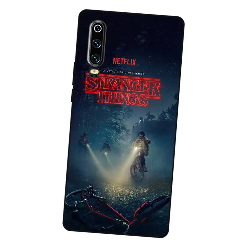 N421 странные вещи Fear Черный силиконовый чехол для Huawei P8 P9 P10 P20 P30 Lite Pro P Smart Plus 2017 2019 |