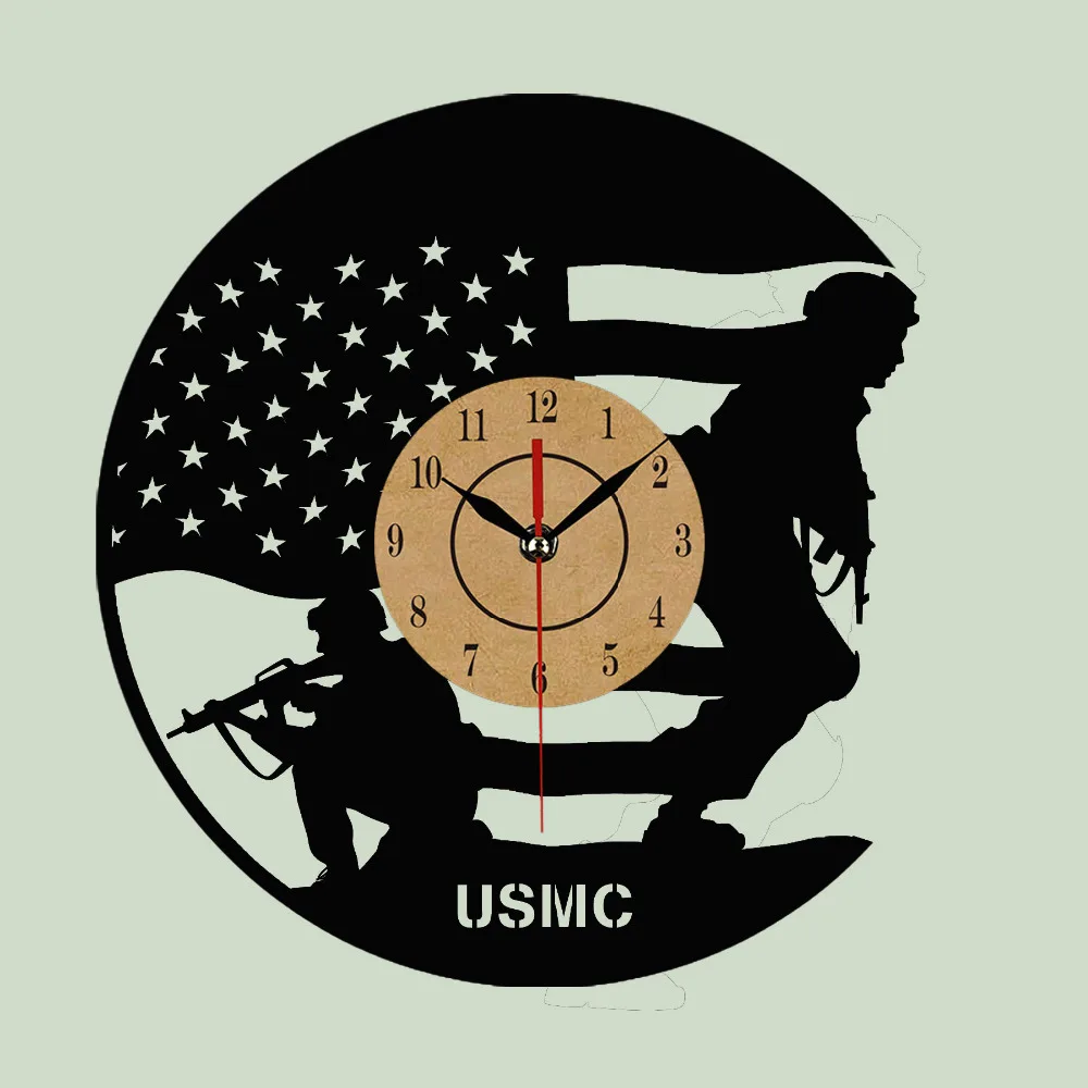 Крутой дизайн настенные часы CD виниловая пластина США современное искусство Relogio