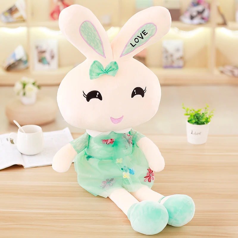 Best-selling2019Sleeping мягкая игрушка розовый кролик кукла милая кукольная кровать подушка для объятий девушка для милых девочек подарок на день рождения