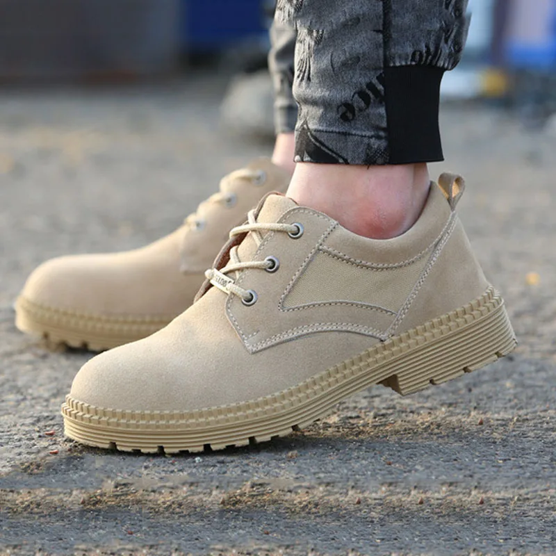 Мужские защитные ботинки зимние кроссовки со стальным носком тактические