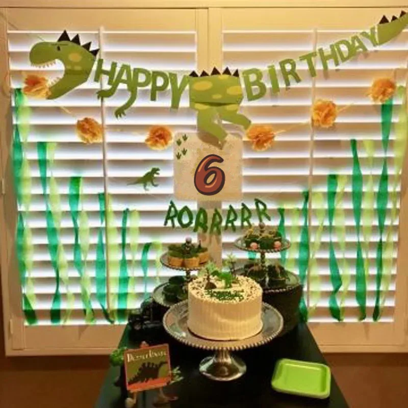 Новый флаг динозавра на день рождения для первого дня мальчика вечевечерние НКИ