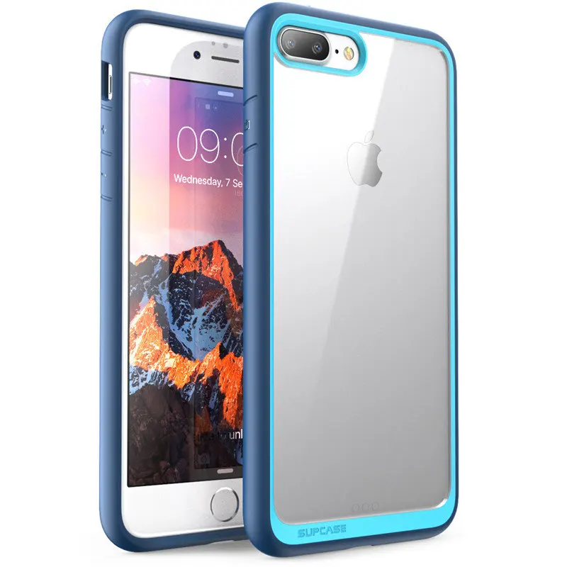 SUP чехол для iphone 8 Plus UB Стиль Премиум гибридный защитный бампер Прозрачный чехол для iphone 8 Plus( выпуск - Цвет: Blue