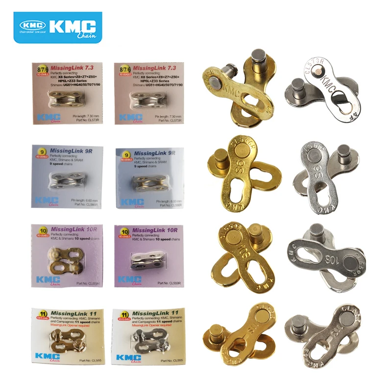 

KMC Original Bicycle Chains 6/7/8/9/10/11 Speed Mountain Bike Missing Link Chain For KMC Shimano Titanium Gold Silver Color