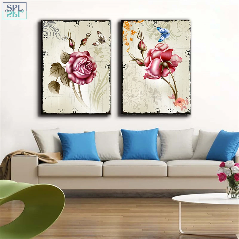 SPLSPL бескаркасная Модульная картина маслом холст искусство печать украшение дома
