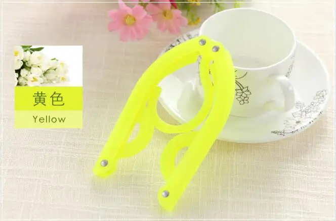 Fold Hang Plastic Hook Hanger Clothes Pegs Laundry Product Travel Space Saving Wardrobe Cloth FoldableFree Shipping | Дом и сад