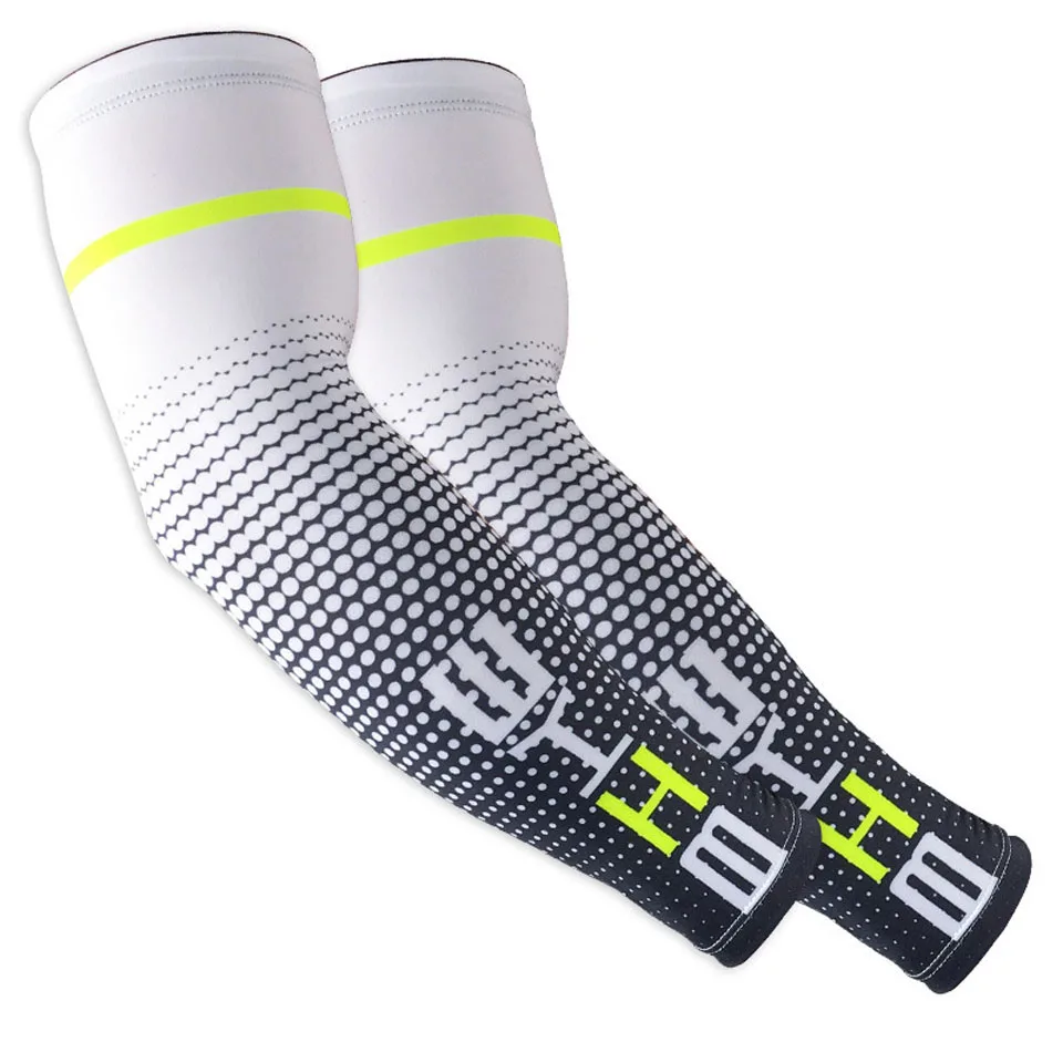 GOBYGO 1 Pair Cool Men Cycling Running Bicycle UV Sun Protection Cuff Cover Protective Arm Sleeve Bike Sport Arm Warmers Sleeves images - 6