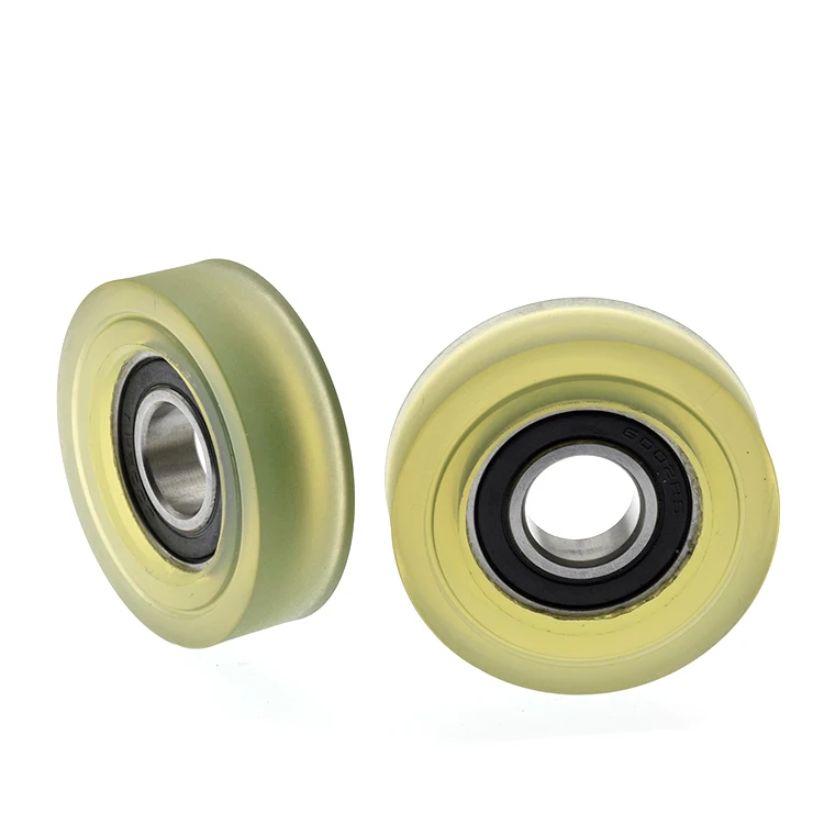 Шкив подшипника 6002 мягкий клей бесшумный полиуретановый мешок резиновое колесо