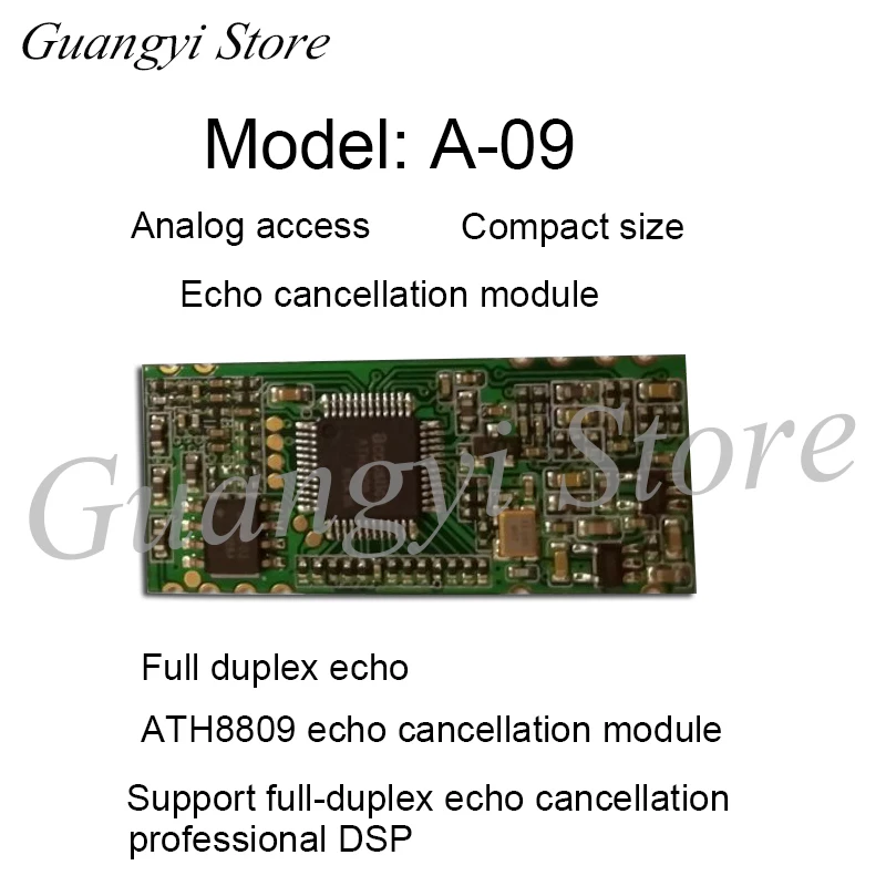 

A-09 Full Duplex Hand-free Call Echo Cancellation Module--DSP Chip ATH8809