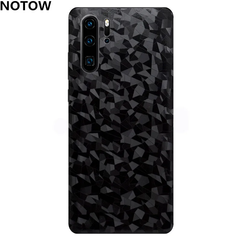 Diamond pattern NOTOW крокодиловая кожа ПВХ наклейка Мобильный назад паста Защитная пленка для huawei p30/p30pro/p30lite/mate 20/mate20pro/mate20x - Цвет: Diamond pattern