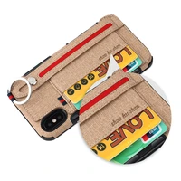 handy holder phone cover for iphone xs max case card holder stand back cover for iphone 6 6s 7 8 plus xr case handy ring cover