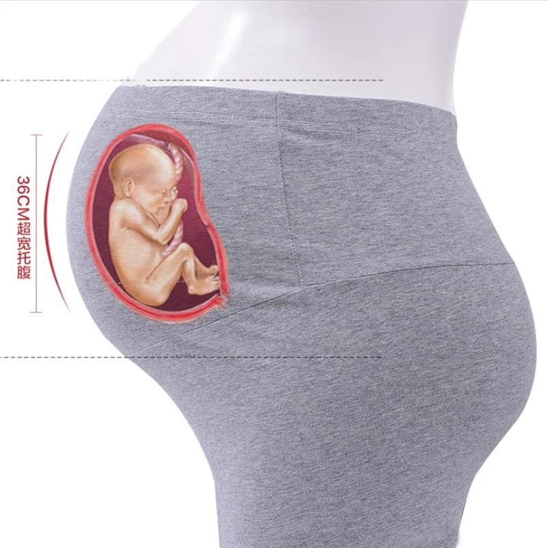 2018 Весна Осень Брюки для беременных повседневные хлопковые брюки мам живот