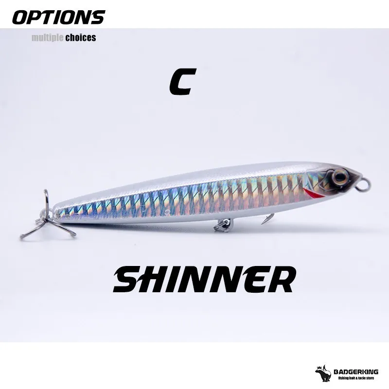 shinner 10 г 14 г 19 г 24 г тонущий гольян приманка для рыбалки карандаш воблеры жесткая приманка металлическая жесткая приманка искусственная приманка Воблер для ловли на крючок - Цвет: shinner