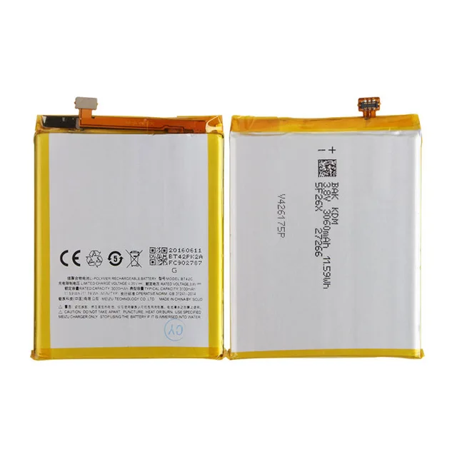 Новый Батарея ForMeizu M2 Note 3050 mAh Новая замена аксессуар BT42C аккумуляторная батарея