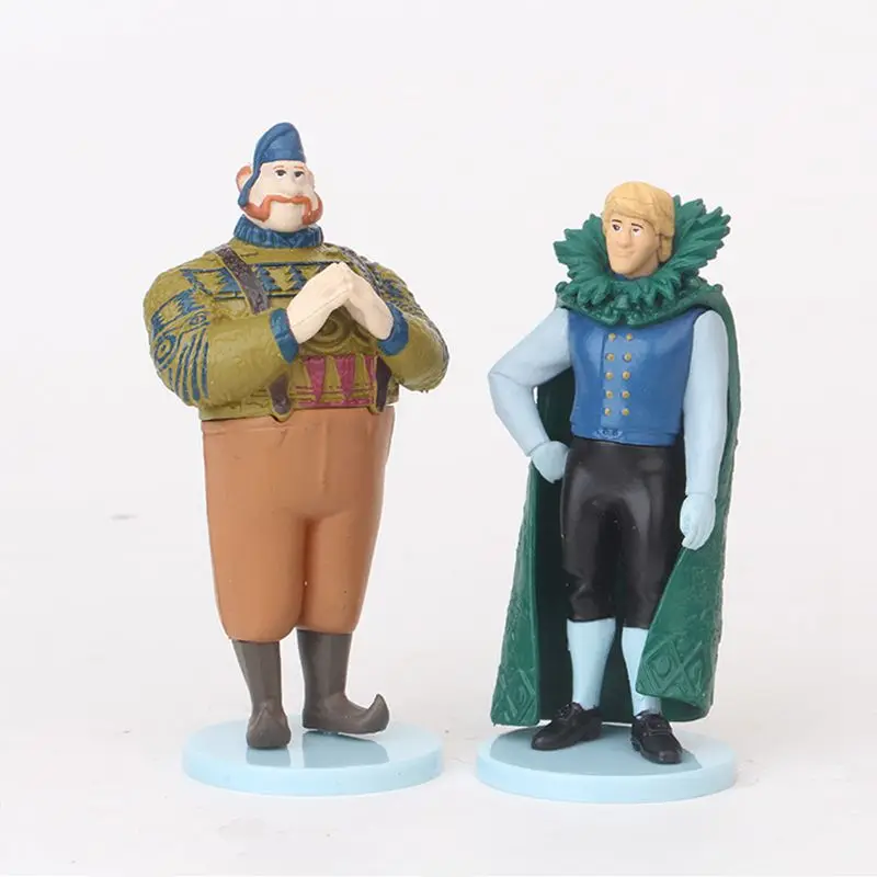 Disney Princess Frozen Toys 10 шт./лот 5-9 см Эльза Анна фигурки Кристофф Свен Олаф ПВХ модель