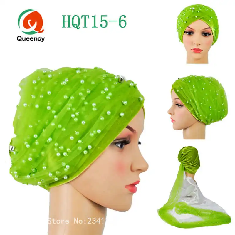lemon Разноцветные Африканский тюрбан геле женщины headtie тюрбан геле бусы чистая тюрбан Лидер продаж африканских headtie Scraf женщины тюрбан - Цвет: lemon