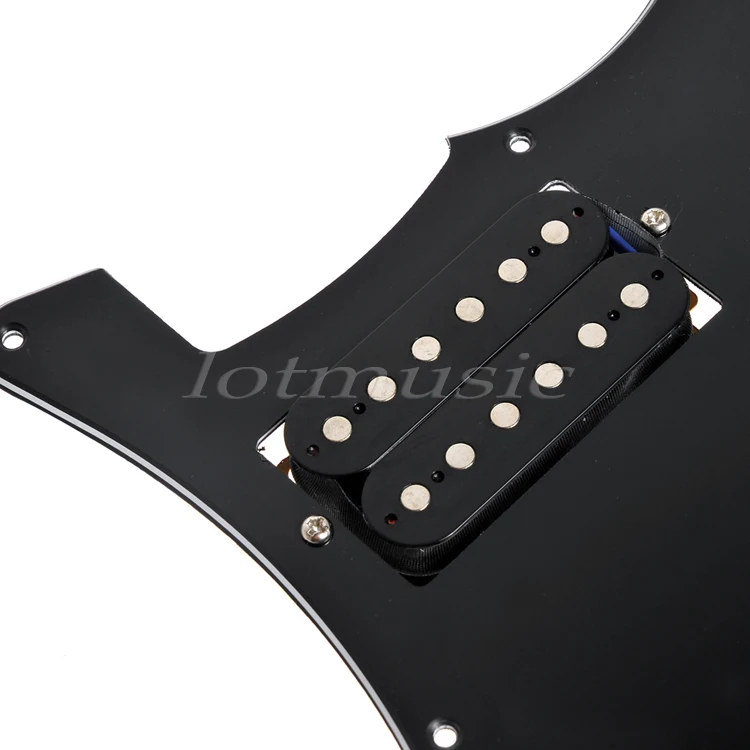 2 шт. черная HH нагруженная царапин пластина pickguard Пикапы Для струна гитары Замена |
