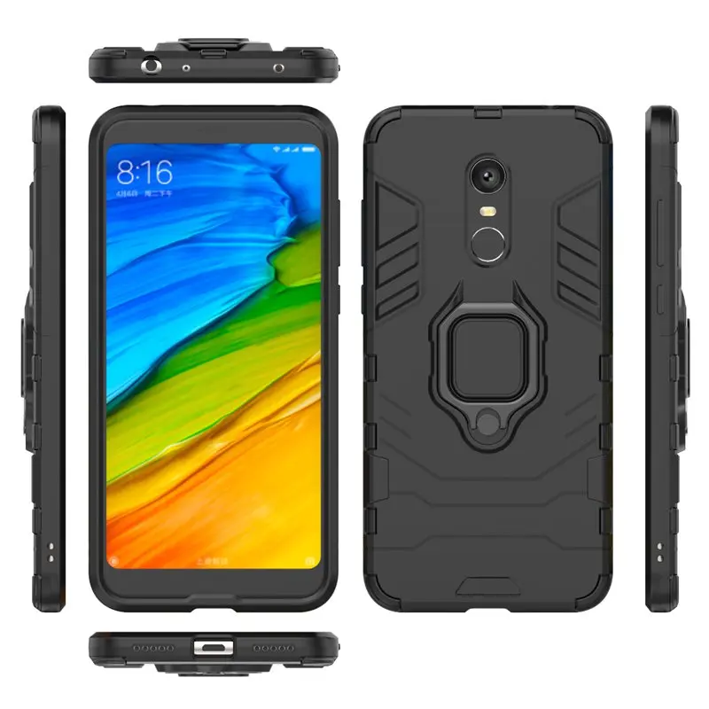 Ударопрочный 360 градусов вращающийся держатель кольца с подставкой Гибридный