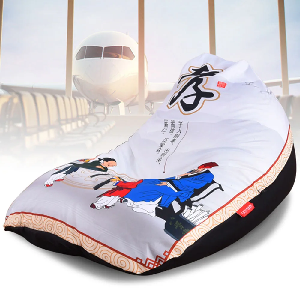 LEVMOON Beanbag диван Сяо печать Seat Zac удобная сумка для кровати без наполнения