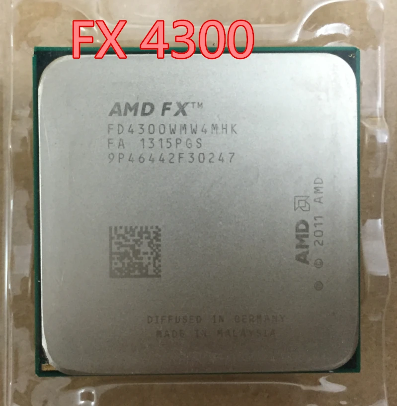 AMD FX 4300 fx 3 8 ГГц 4 Мб четырехъядерный процессор для настольного компьютера разъем