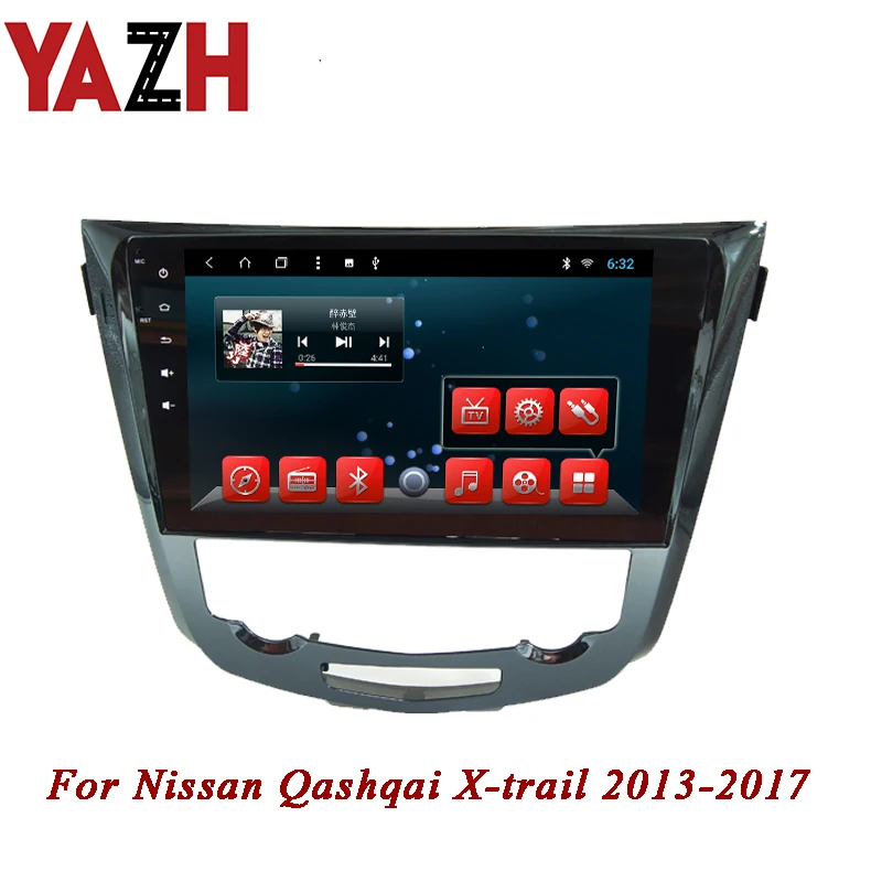 YAZH 2 Din Gps навигация Android Автомагнитола стерео для Nissan Qashqai X trail 2013 2014 2015 2016 2017 8