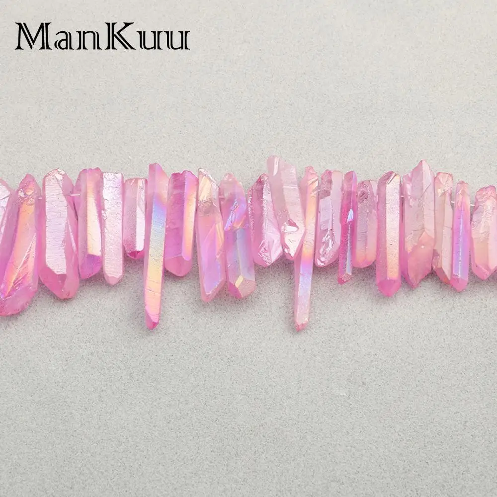 Розовый светоотражающий Кристалл Mankuu столбик неправильной формы точка из