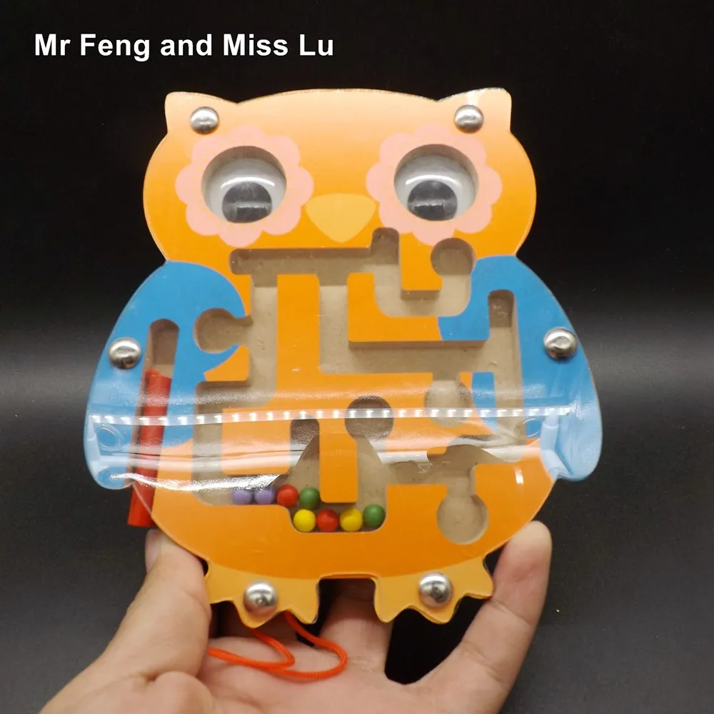 Деревянные игрушки в виде совы магнитный тороидальный лабиринт магнитная ручка