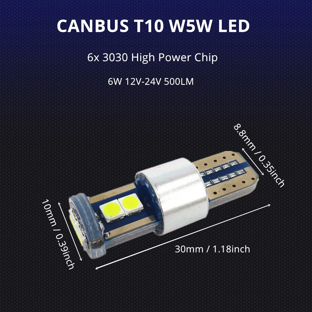 WLJH 2x Canbus T10 W5W светодиодный интерьер автомобиля парковка светильник для Mercedes Benz w202