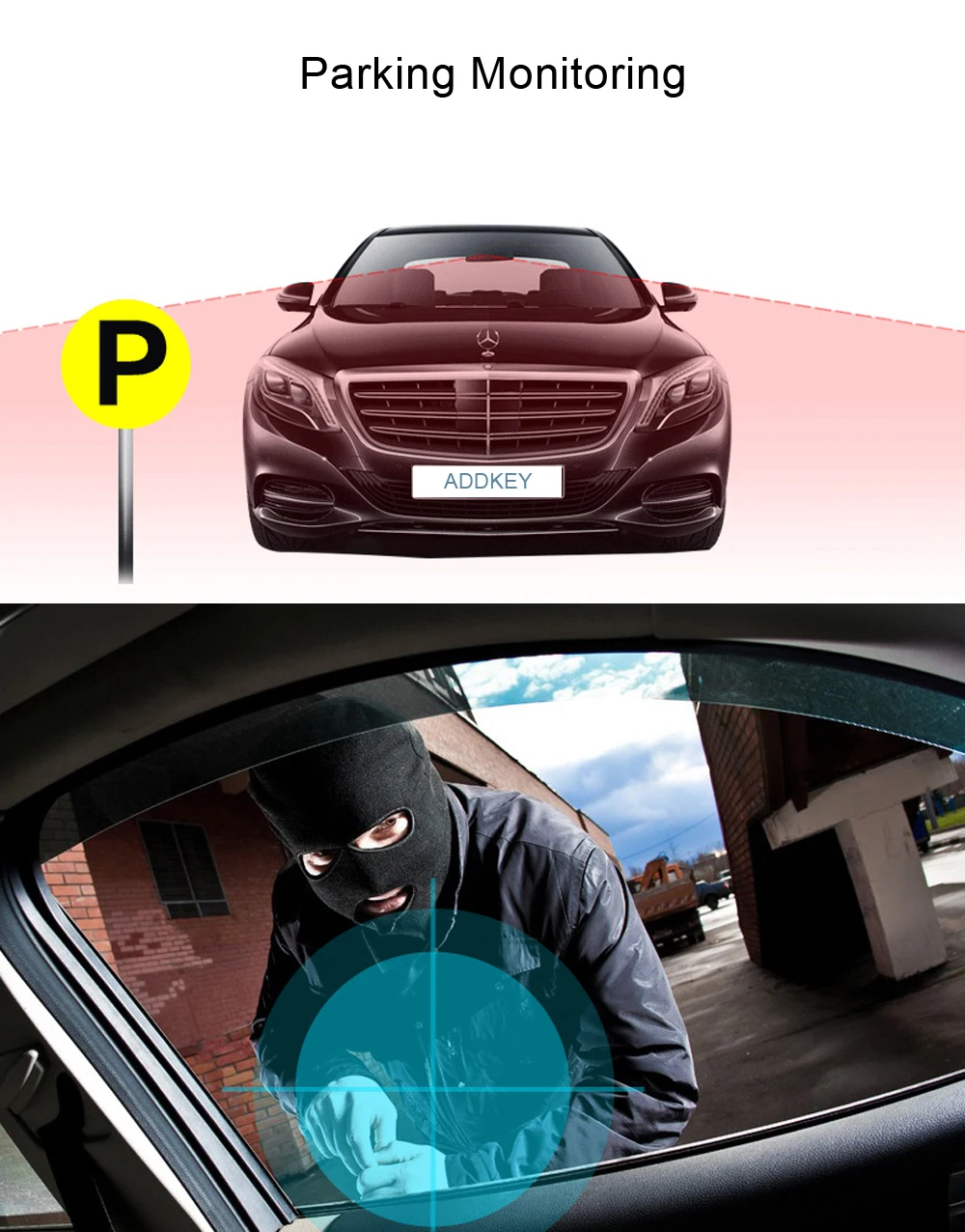 Автомобильный видеорегистратор ADDKEY, камера с зеркалом заднего вида, автомобильные видеорегистраторы с двумя объективами, видеорегистратор, регистратор, видеокамера Full HD 1080 P, две камеры