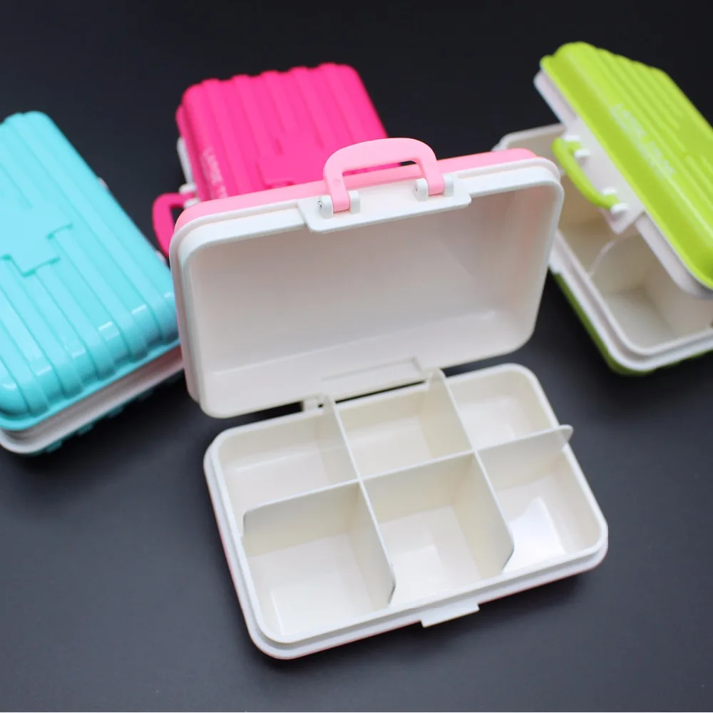 Творческий Портативный Пластиковые Таблетки Диспенсер Небольшой Путешествия