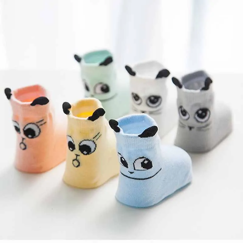 Носки из мягкого хлопка для девочек и мальчиков с рисунком панды носки рельефным