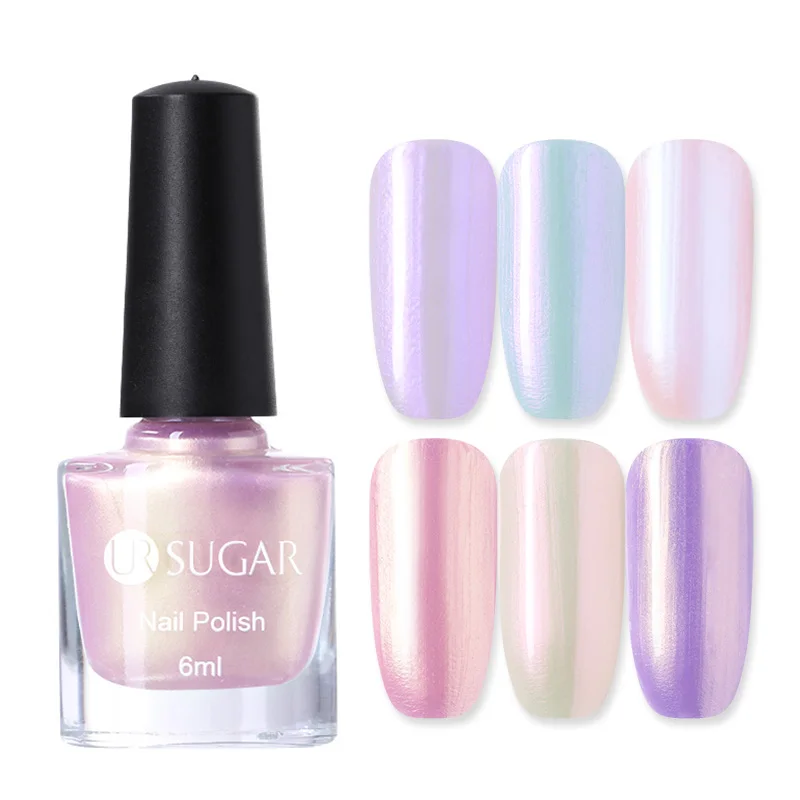 UR SUGAR Shell Glitter Nail Polish varnish Pearly-luster Varnish 6ml Art Decoration for Nails | Красота и здоровье