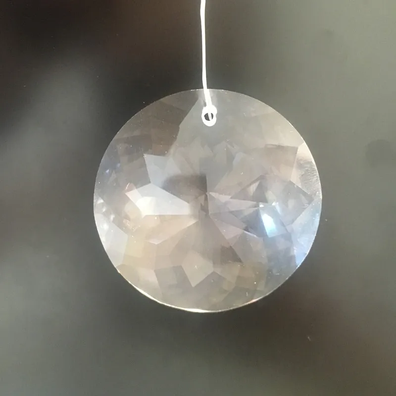 Яркие Прозрачные Стеклянные кристаллы 100 шт. 45 мм подвесные Подвески для ламп