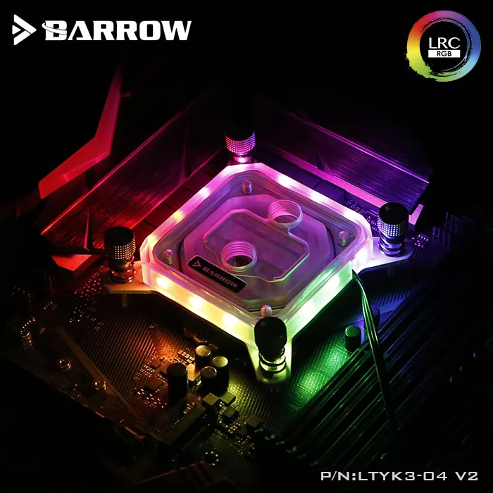 Барроу LTYK3 04 V2 для Intel Lga115x CPU водяные блоки LRC RGB v2 акриловый микрорежущий блок