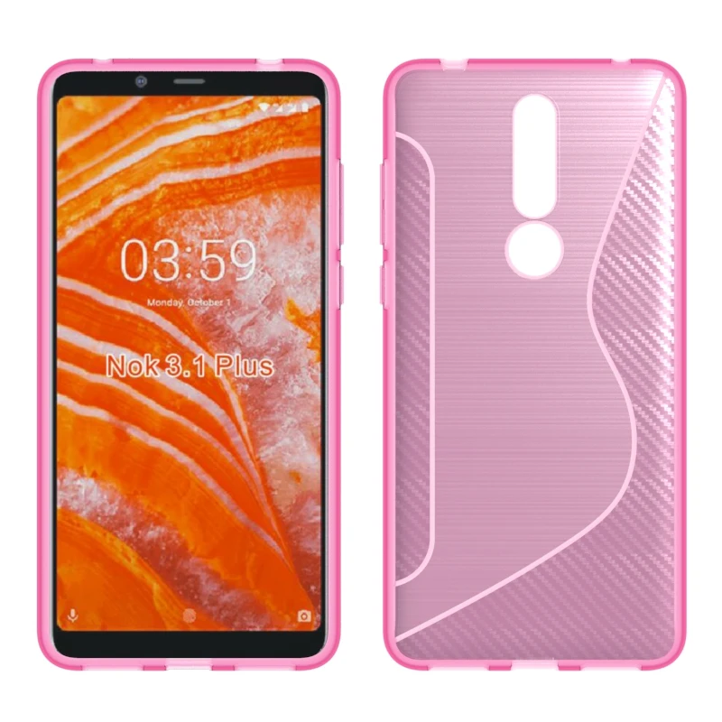 Фирменный gligle NS-line Мягкий силиконовый защитный чехол из ТПУ для Nokia 3 1 Plus оболочка
