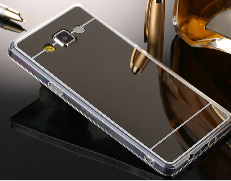 Роскошный мягкий чехол из ТПУ с зеркалом для Samsung Galaxy A5 A500 A7 J3 J5 J7 2015 J1ACE A8 защитный