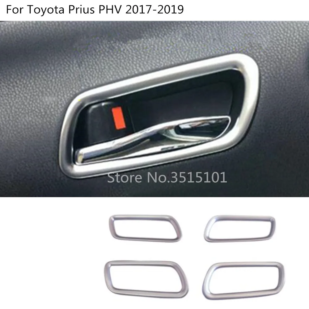 4 шт. накладки на внутреннюю ручку для Toyota Prius PHV Prime 2017 2018 2019 | Автомобили и