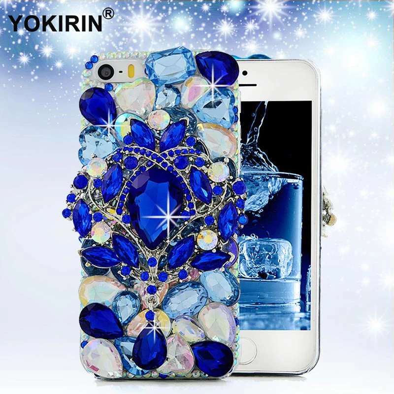 YOKIRIN ручной работы 3D Роскошные элегантные Bling Кристалл Алмаз Стразы чехол жесткий