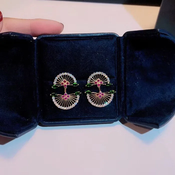 Дизайнерские Модные ювелирные изделия из меди 3A кубического циркония вечерние