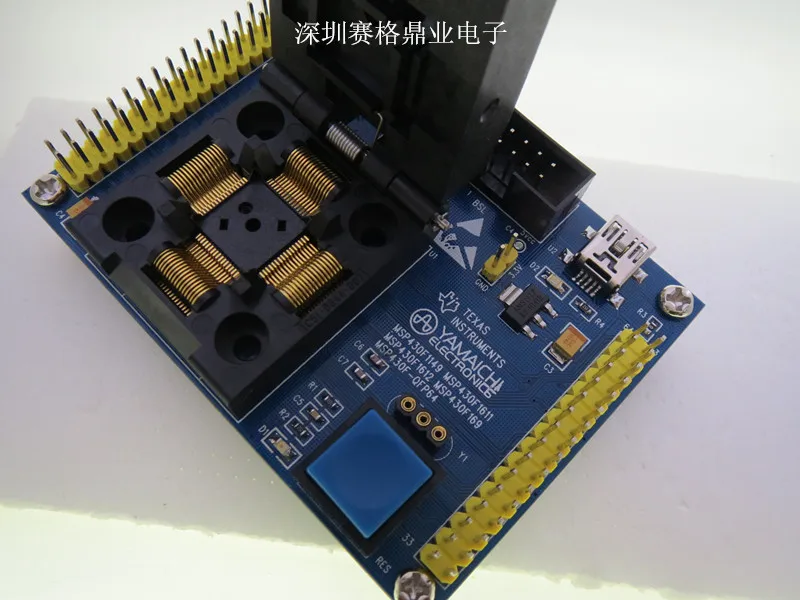 Оригинальный YAMAICHI IC тестовое сиденье MSP430F1149/1611/1612/MSP430F169 программа сжигания QFP64