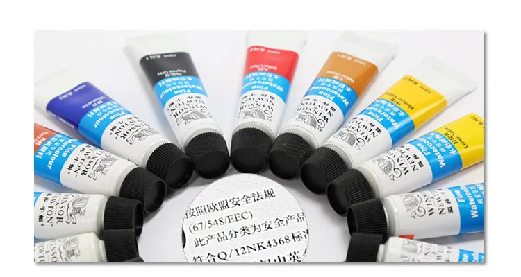 24 цвета Winsor Newton акварельные краски в наборе акварельные краски s для ткани Текстильные пигментные краски для рисования для художника Acuarelas